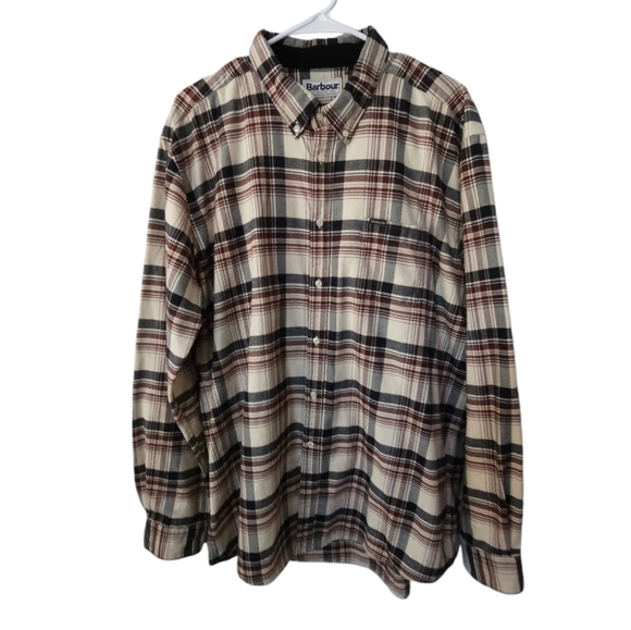 Barbour Mens Shieldton Tailored Button Down Shirt Size XXL - Picture 1 of 14